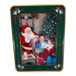 Decorative Metal Tin – Christmas 1993 Oreo Unlock the Magic - Empty